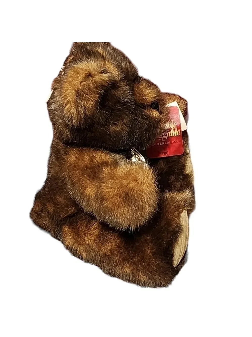 NOS Loveable Huggable Ltd Edtn #00 Brown Carmel plush stuffed bear Corduroy pads